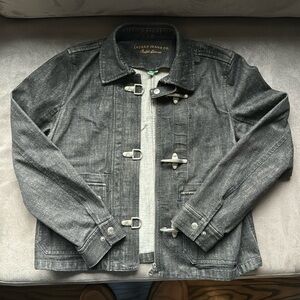 Ralph Lauren Lauren Jeans Co. Black denim jacket. Women’s large